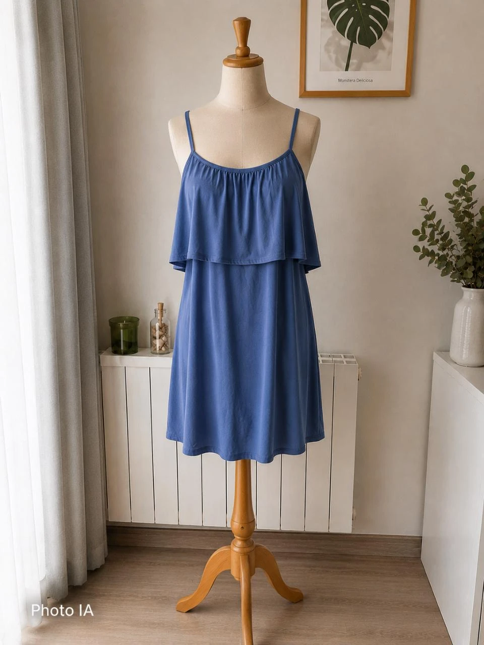 Robe leve Des Petits Hauts azul cobalto • Tamanho 2 (40/42) • Fluida • Nova – photo 2